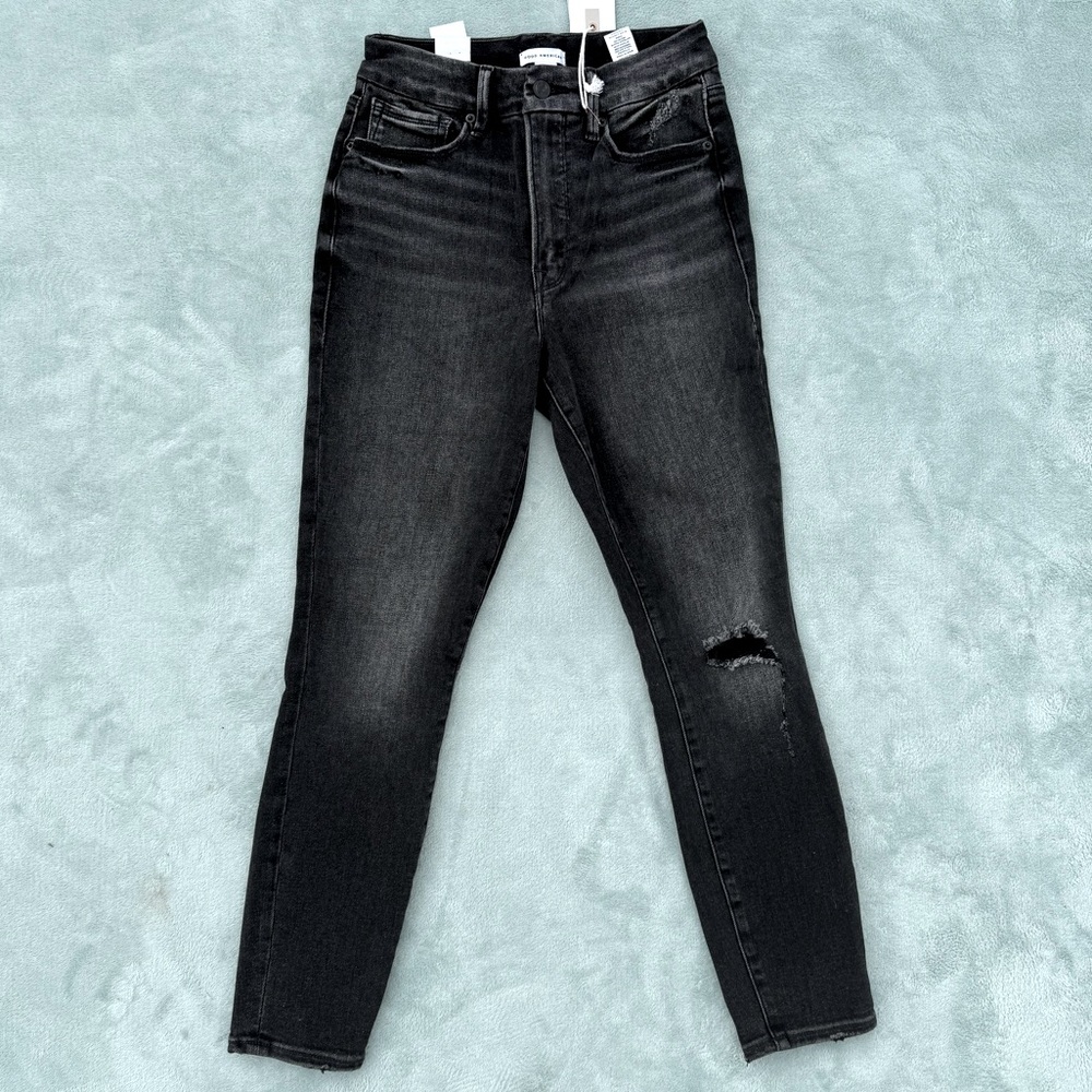 Good American the good waist crop jeans